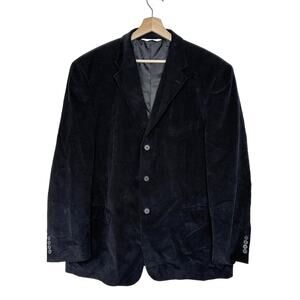 Linea Uomo Professional Black Corduroy Sports Jacket Blazer 44 Long